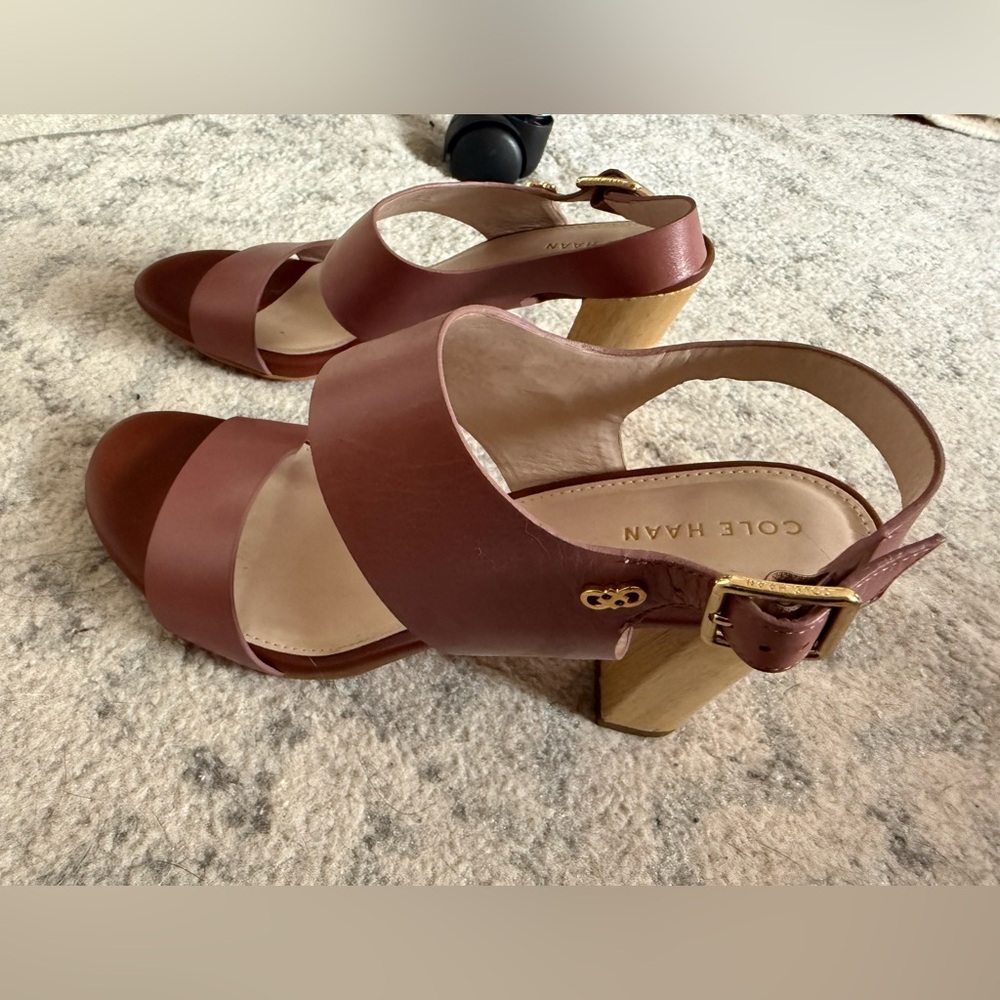 Cole Haan Women's Brown Leather Sandals